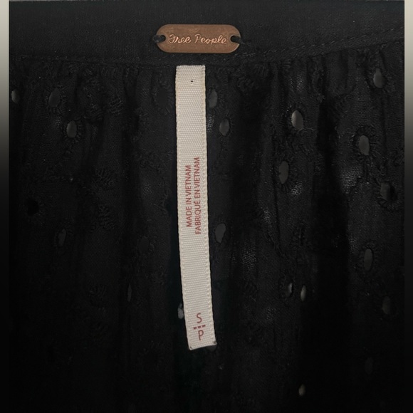 free people flowy black top! - Picture 2 of 6